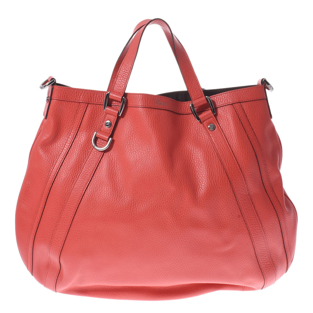 GUCCI Abbey Red Leather Handbag